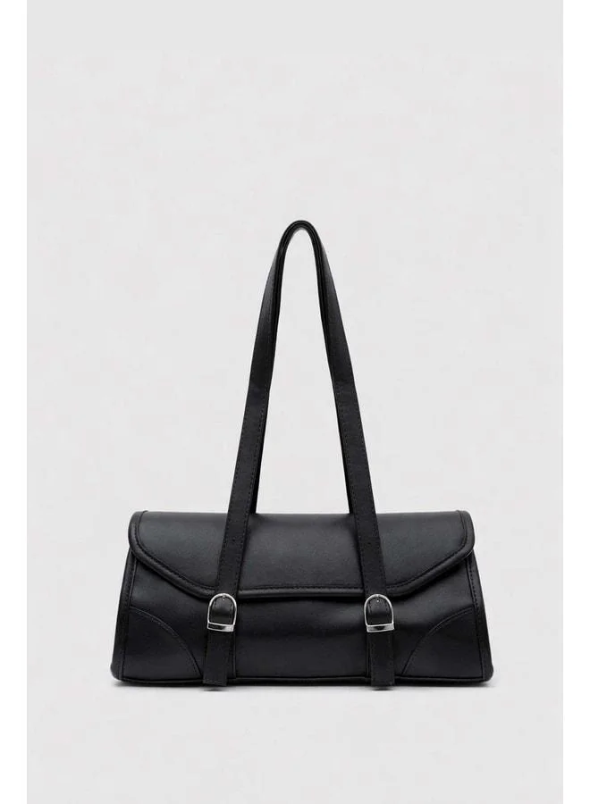 شولي باجس Calvino Vintage Baget حقيبة سوداء.