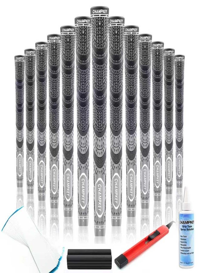 CHAMPKEY MCS Hybrid Golf Grips 13 Pack | All Weather Control and High Feedback Golf Club Grips | Choose Between 13 Grips with 15 Tapse and 13 Grips with All Kits - Image 1