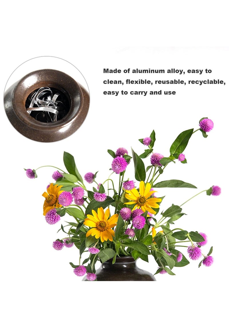 Captaintech Flower Frog Floral Cage Vase Filler, Floral Arrangement Fixer Tool, Flower Arranging Holder Vase Filler for Centerpieces Vases, DIY Material Deformable, Silver - Image 4