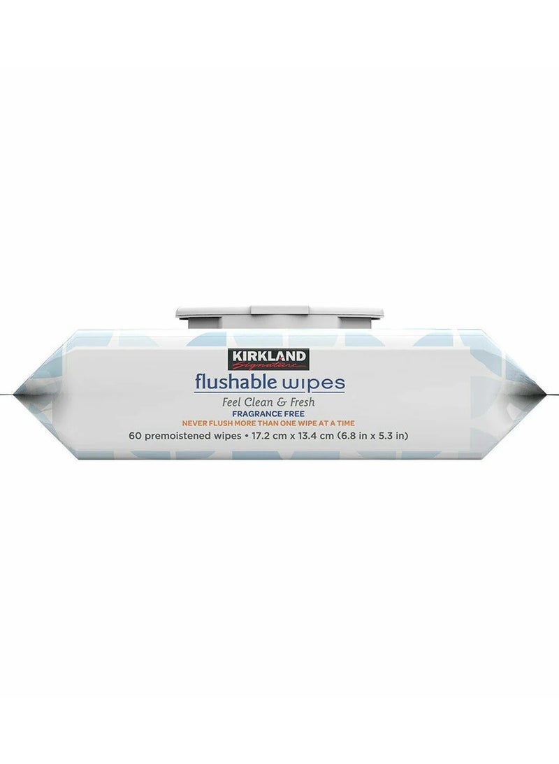 Kirkland Kirkland Signature Moist Flushable 64 Wipes 1 Pack  - Image 2
