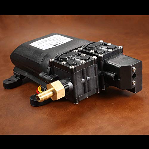 bayite 12V DC Fresh Water Pump 7.5 L/Min 2 GPM 100 PSI 12 Volt Diaphragm Self Priming Sprayer Pump with Pressure Switch for RV Camper Marine Boat - Image 4
