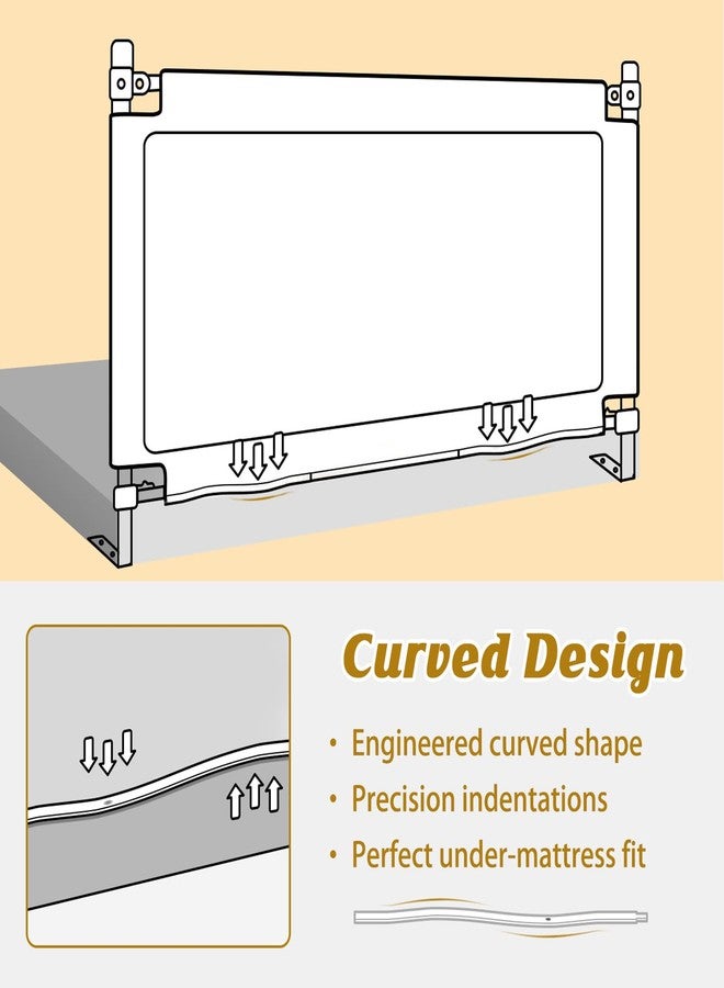 JWPEHOE Height Adjustable Bed Rail for Toddlers, Kids Safety Baby Bed Rail for Twin/Full/King/Queen Size Bed (1 Side, 78.7 Inch) - Image 2