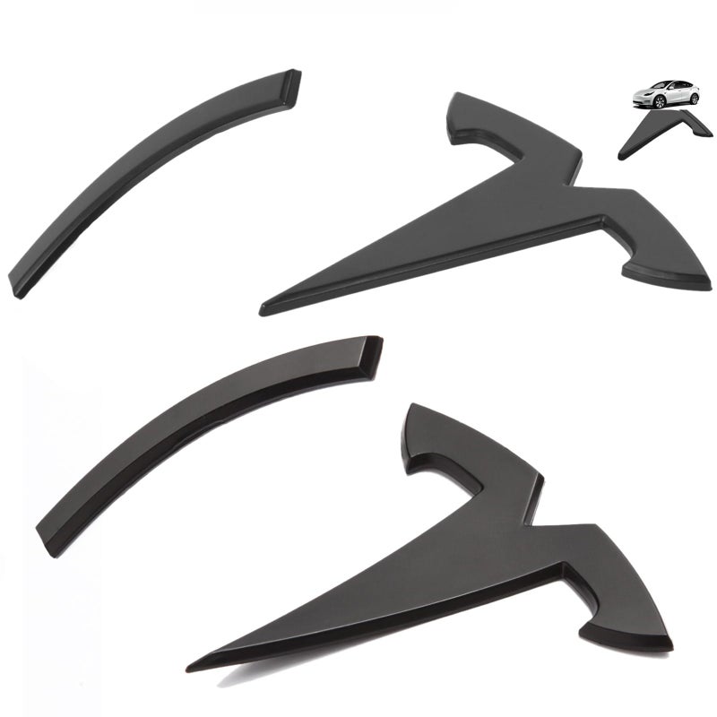 Nanaholy Model 3 Accessories Emblem Sticker 3PCSSet for Tesla Model 3 2023 2022 2021 2020 Tesla Logo Cover Sticker