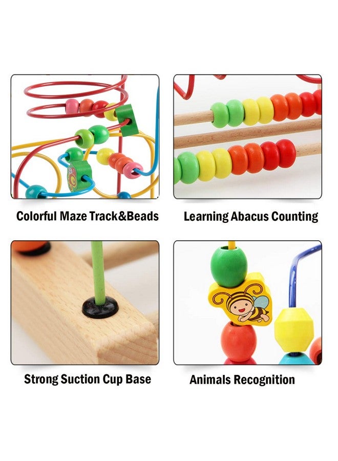 Joqutoys Bead Maze Toy For 1 2 3 Year Old Kids, Wooden Colorful Roller Coaster Circle Toys, Early Educational Toys For Toddlers, First Birthday Gifts For Boys Girls - Image 4