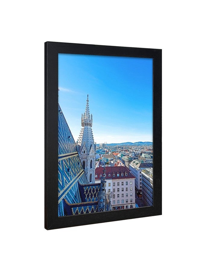 في سي كيه إطارات ملصقات خشبية صلبة مقاس 12 × 18 بوصة من VCK مع إطار صورة معلق على الحائط، مجموعة من 3 قطع باللون الأسود - Image 5