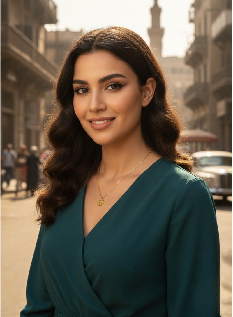 Julia Store Antique 18K Gold Plated Islamic Arabic Coin Trendy Dainty Luxury Non-Tarnish Minimalist Luxury Aesthetic Exquisite Chain Pendant Necklace Jewelry Gift for Women - Image 4