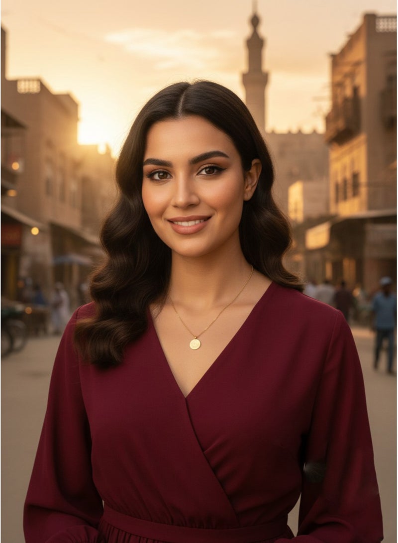 Julia Store Antique 18K Gold Plated Islamic Arabic Coin Trendy Dainty Luxury Non-Tarnish Minimalist Luxury Aesthetic Exquisite Chain Pendant Necklace Jewelry Gift for Women - Image 5