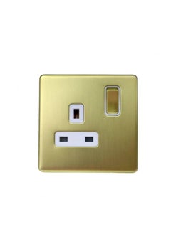 ADMORE Admore Single Switch Socket S.P Brass 13Ax-1G-A405 
