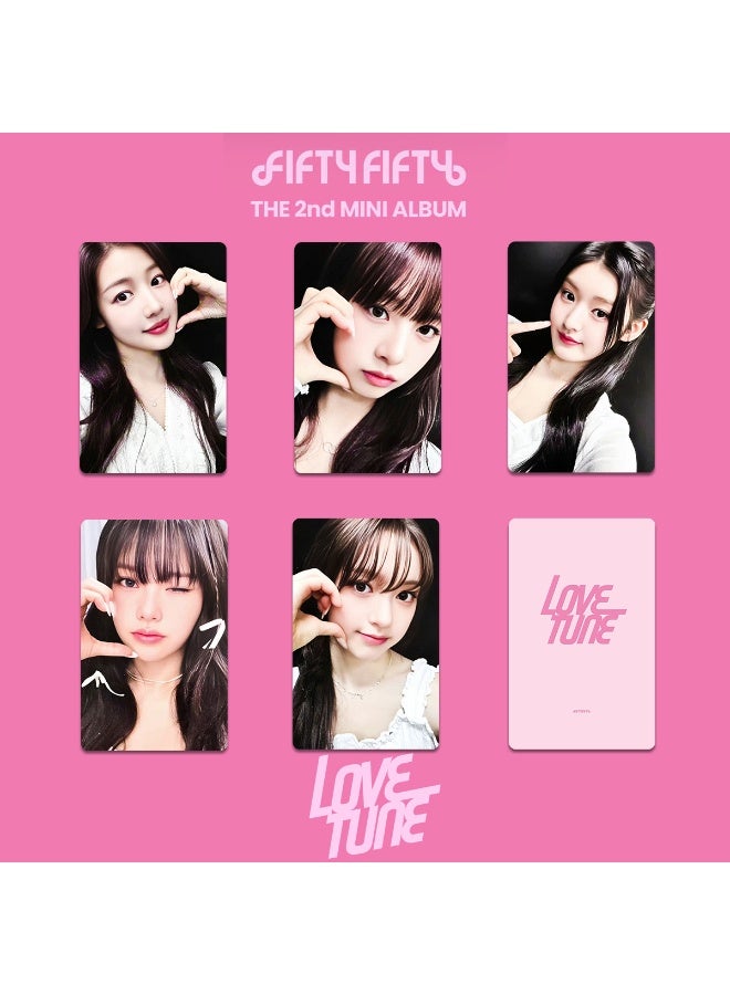 NIBEMINENT 5 Pcs Kpop FIFTY FIFTY Love Tune Lomo Cards Card For Fans Collection Gifts - Image 1