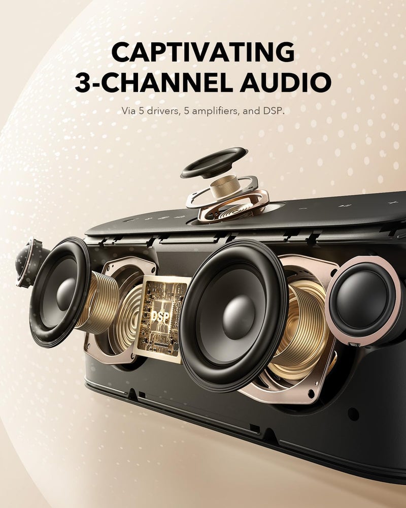 Soundcore Motion X600 مكبر صوت بلوتوث محمول مع صوت فضائي لاسلكي عالي الدقة - Image 5