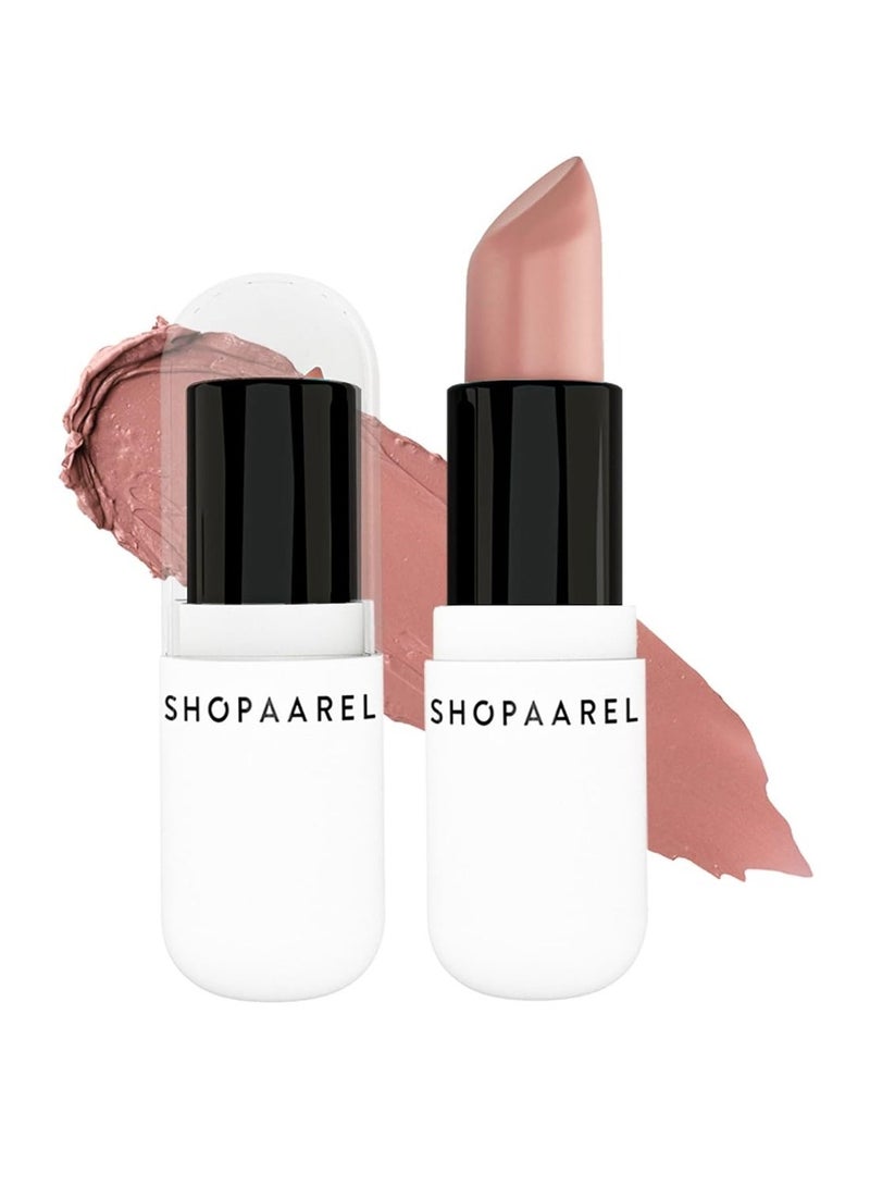 شوبارل أحمر الشفاه "فيلفيت فيوجن مات" (Velvet Fusion Matte) من Shopaarel – ترطيب يدوم طويلاً ولمسة نهائية مخملية ناعمة – درجة Power04 - Image 1