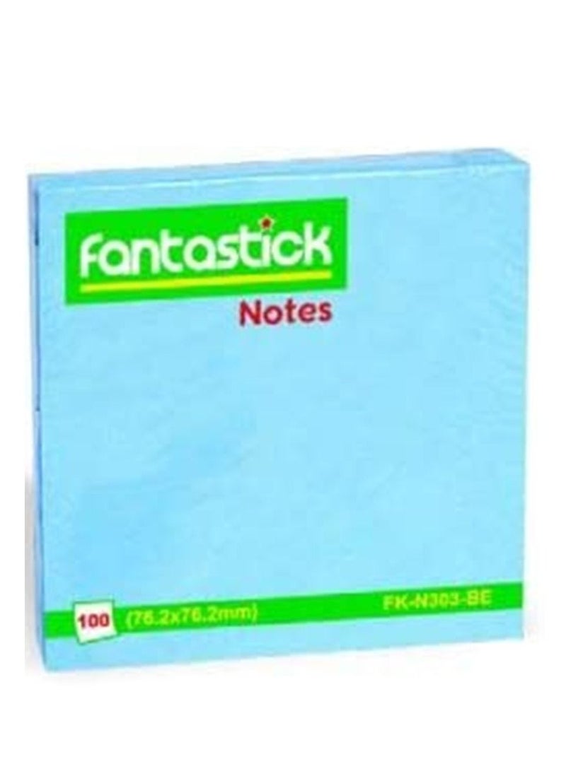 Fantastick ملاحظات لاصقة 12 قطعة بحجم 3x3 بوصة زرقاء - Image 2