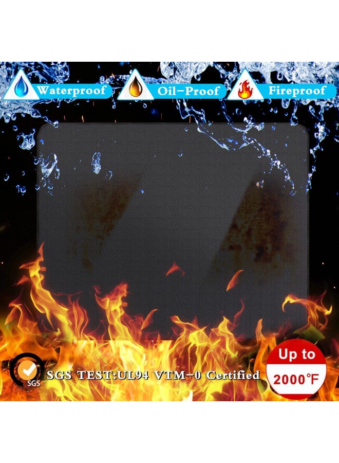 UBeesize Large 65 x 48 inches Under Grill Mat for Outdoor Grill,Double-Sided Fireproof Grill Pad,Indoor Fireplace/Fire Pit Mat,Oil-Proof Waterproof BBQ Protector for Decks and Patios - Image 3