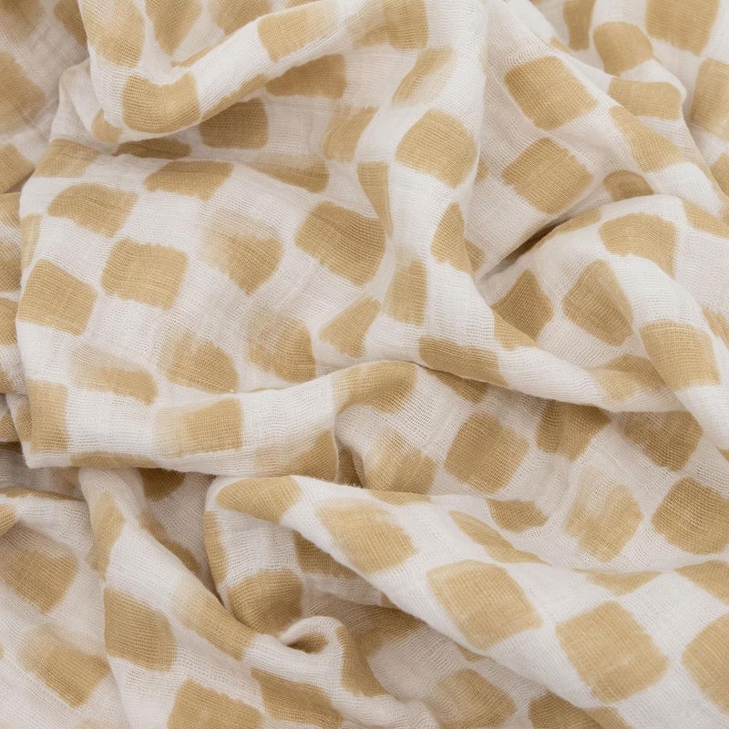 Little Unicorn Adobe Checker Cotton Muslin Swaddle Blanket - Image 2