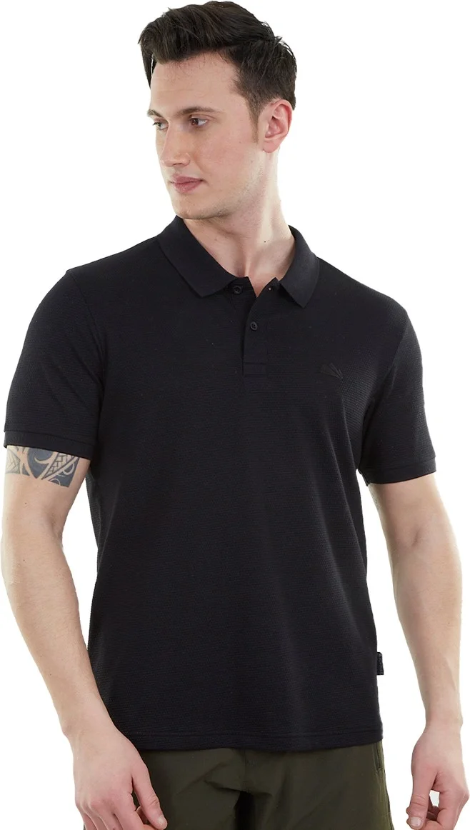 Alpinist Edge Men's Polo T-Shirt Black