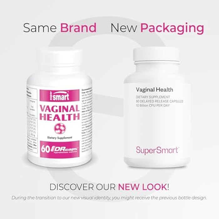 Supersmart - Vaginal Health - Prebiotic & Probiotic (with Lactobacillus Acidophilus) - Intimate Hygiene & Flora for Women | Non-GMO & Gluten Free - 60 DR Capsules - Image 2