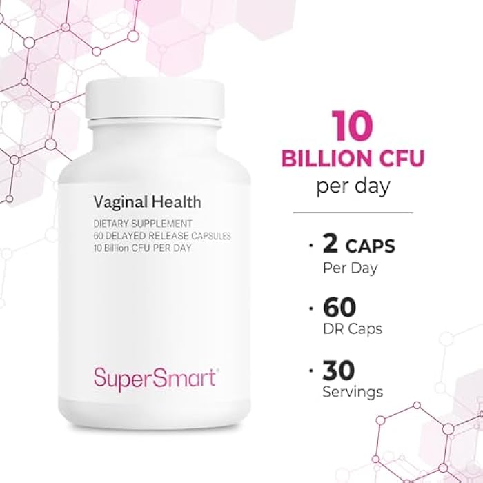 Supersmart - Vaginal Health - Prebiotic & Probiotic (with Lactobacillus Acidophilus) - Intimate Hygiene & Flora for Women | Non-GMO & Gluten Free - 60 DR Capsules - Image 5