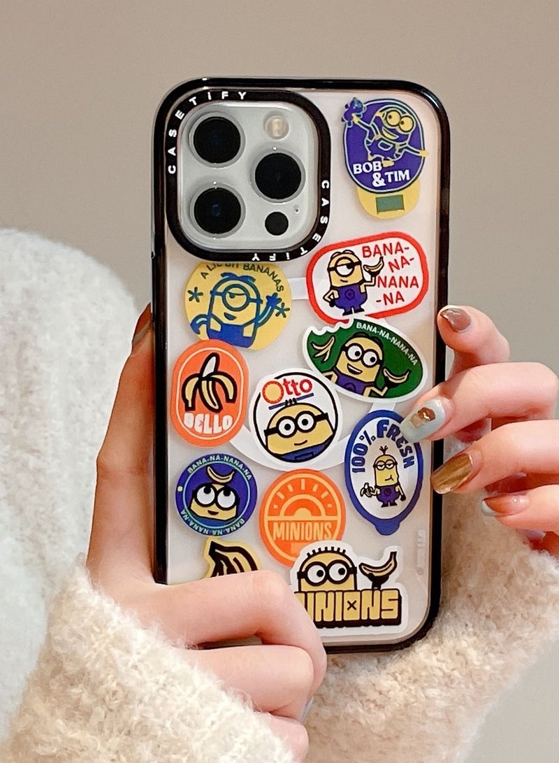 Casetify For iPhone 13 Pro Max Case Minions Banana Sticker Case Magnetic Magsafe MagFit Anti-Yellowing Technology Cover - Image 2