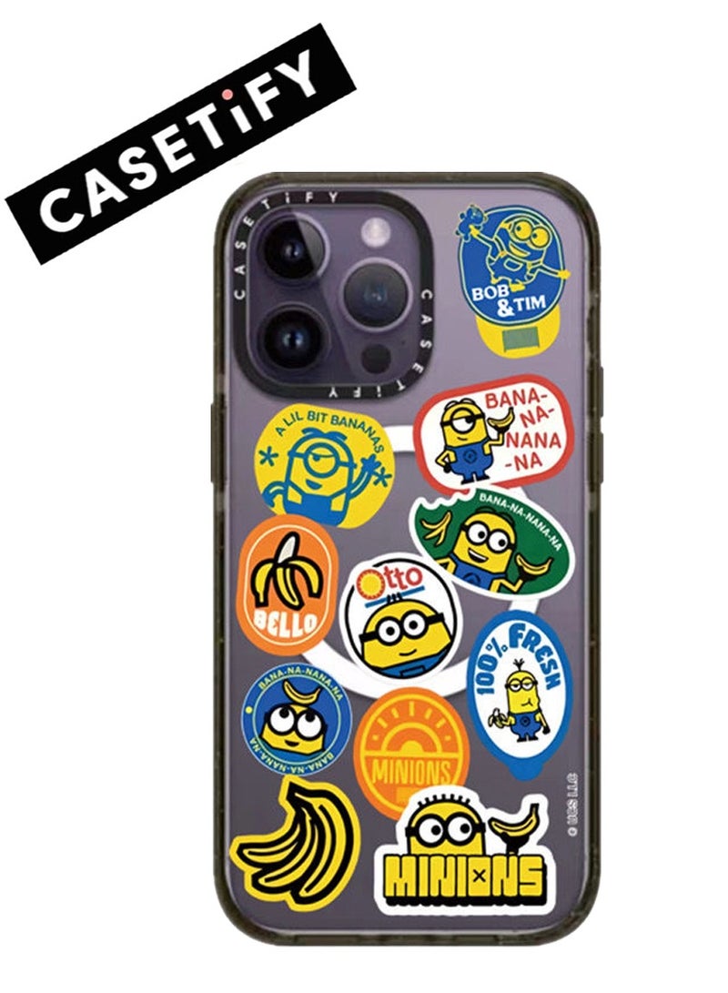 Casetify For iPhone 13 Pro Max Case Minions Banana Sticker Case Magnetic Magsafe MagFit Anti-Yellowing Technology Cover - Image 1