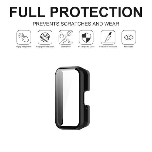 Wisely Electroplate Shine Protective Slim Bumper Tempered Glass Case Cover Compatible with Samsung Galaxy Fit 3, Luxury Black - Image 5