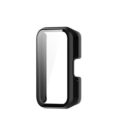 Wisely Electroplate Shine Protective Slim Bumper Tempered Glass Case Cover Compatible with Samsung Galaxy Fit 3, Luxury Black - Image 3