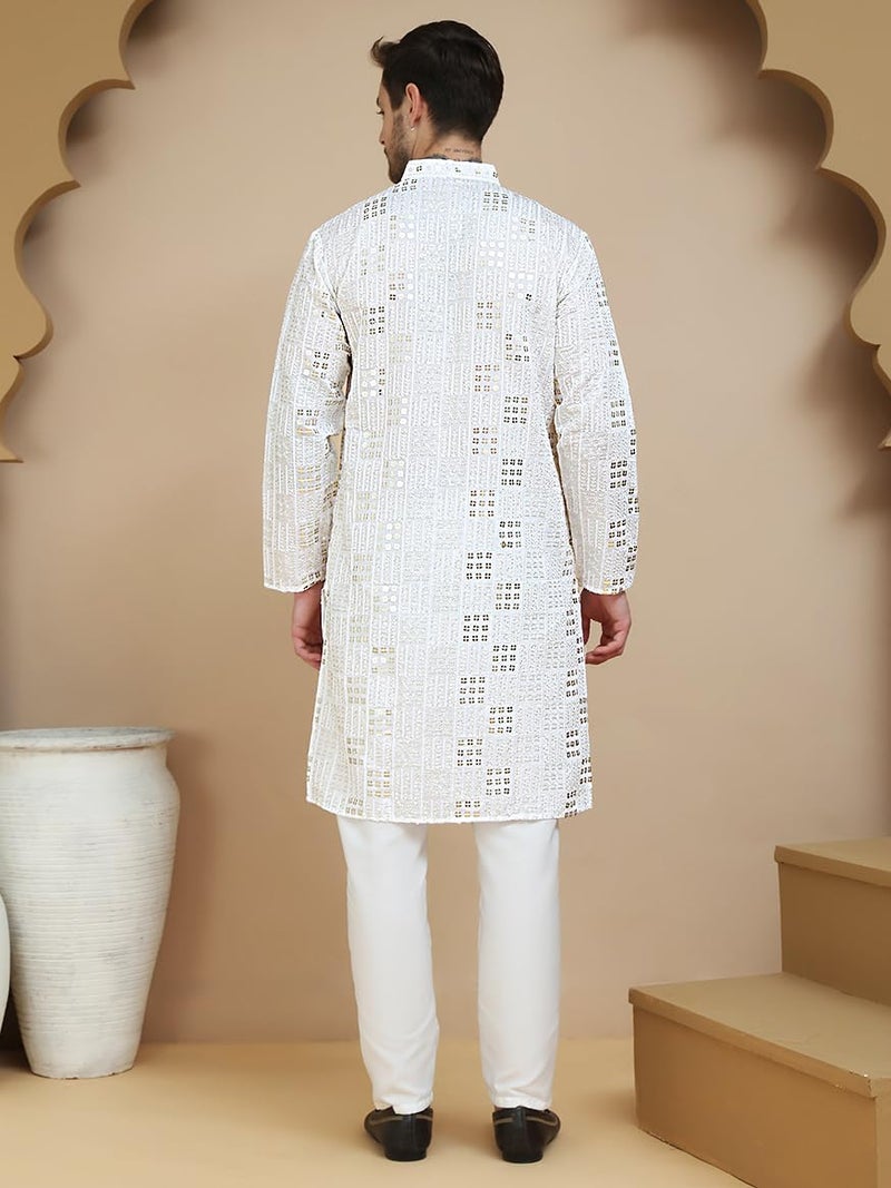 jompers جمبرز كورتا بيجاما مزخرف ومزين بالخيوط للرجال - Image 3