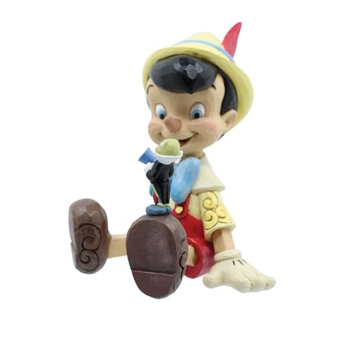 Enesco تمثال بينوكيو وجيميني كريكيت من مجموعة تقاليد ديزني من إينيسكو بواسطة جيم شور - تمثال مزخرف مصنوع يدويًا من الراتنج، 5.7 بوصة - Image 2