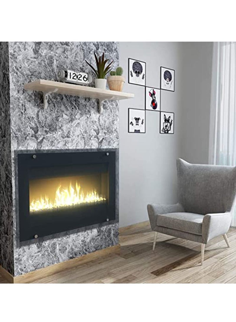 واي آند دي Self-Adhesive Wallpaper, Gray Marble Contact Paper, Oilproof Waterproof Wallpaper for Kitchen Bathroom Peel and Stick Countertop Paper PVC (Gray 15.7 in×196.8 in) - Image 3