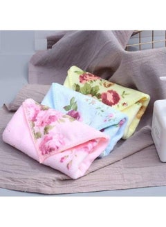 STORE77 Connectwide Set Of 3 Microfiber Face Towel Flower Design Soft Fast Drying Cleaning Towelfit For Multipurpose Exfoliating Highly Absorbent Extra For Hand Gym  - Image 2