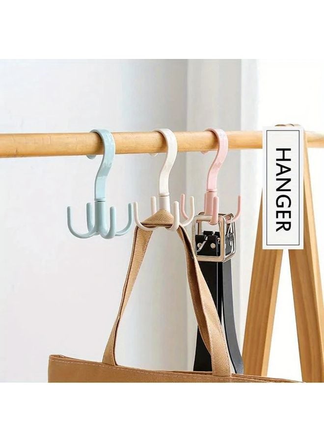 Blue 360 Degree Rotating Multifunctional Space Saving Hook Organizer 6lb Capacity - Image 2