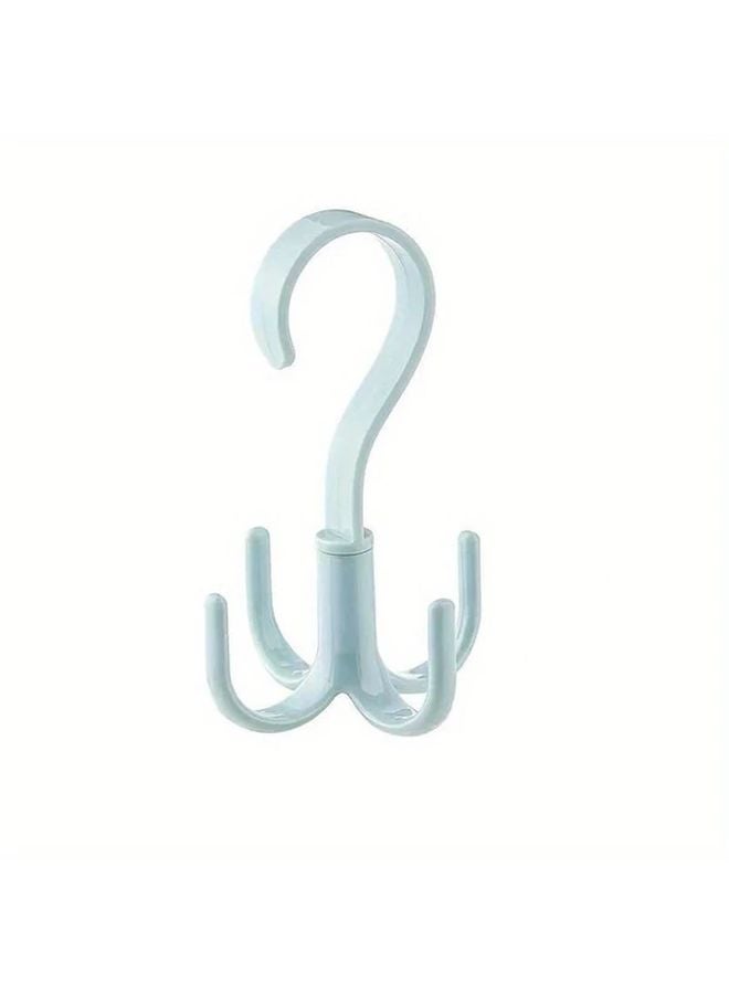 Blue 360 Degree Rotating Multifunctional Space Saving Hook Organizer 6lb Capacity - Image 1