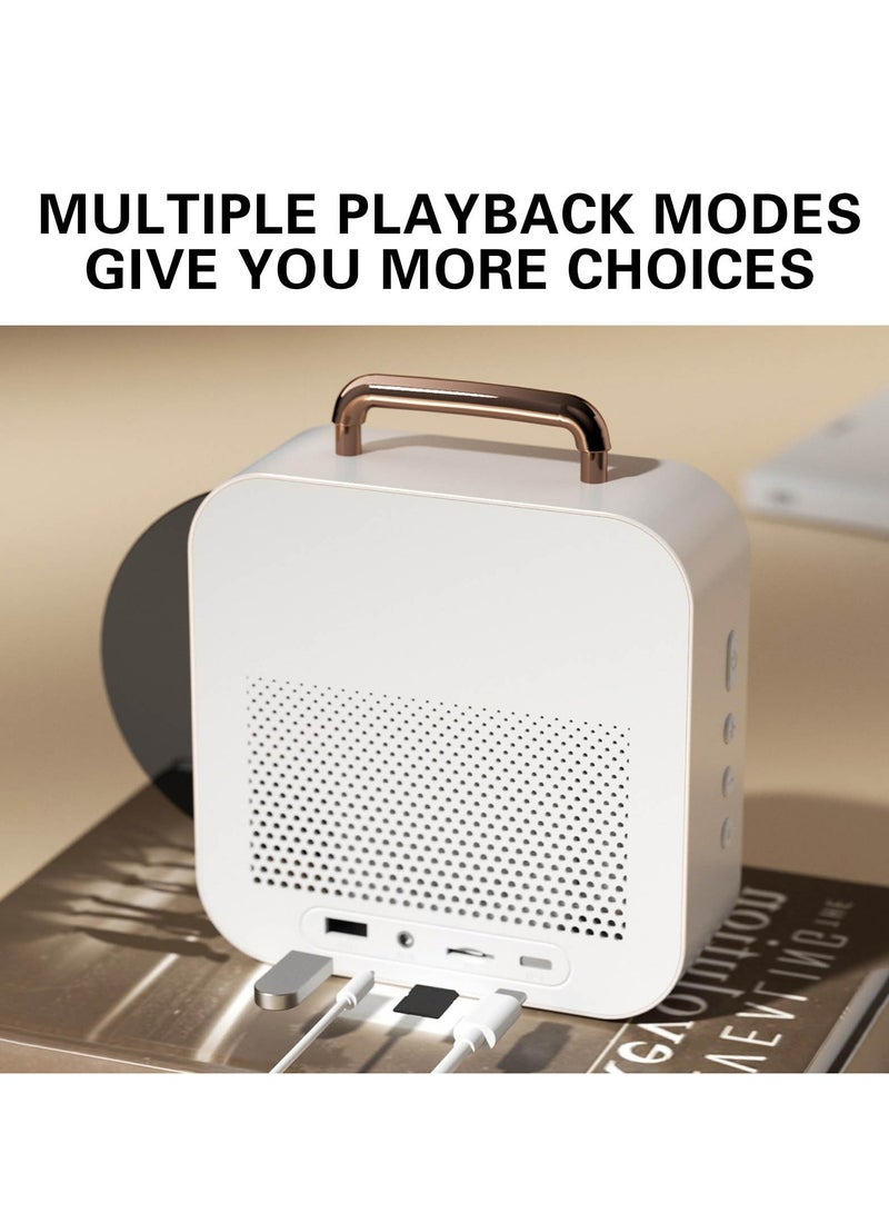 SYOSI Vinyl Record Retro Bluetooth Speaker 2024 New Lunar Bluetooth Speaker Wireless Bluetooth Audio Bluetooth 5.3 Hands Free Answering 360 Degree surround Desktop Stereo Sound Speakers Idea Gift - Image 4