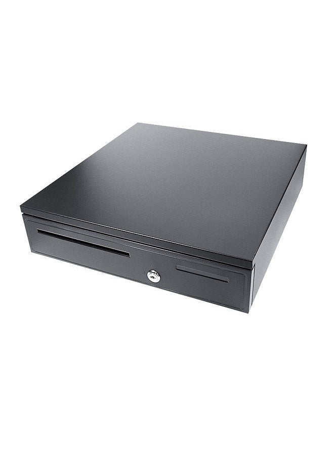 Generic - POS Cash Register Drawers Cashier Cashbox with 5 Bill 5 Coin Money Register RJ11 Interface with Money Tray and Lock Movable Coin Tray Smart POS System - Image 1