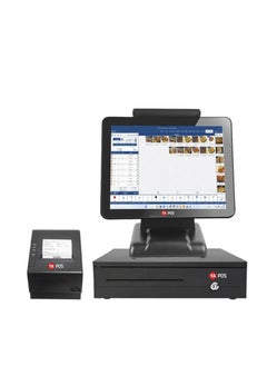 TA POS Touch screen cash register without software, i5 processor, 8 GB RAM, 256 SSD hard drive + cash drawer + thermal receipt printer  - Image 1