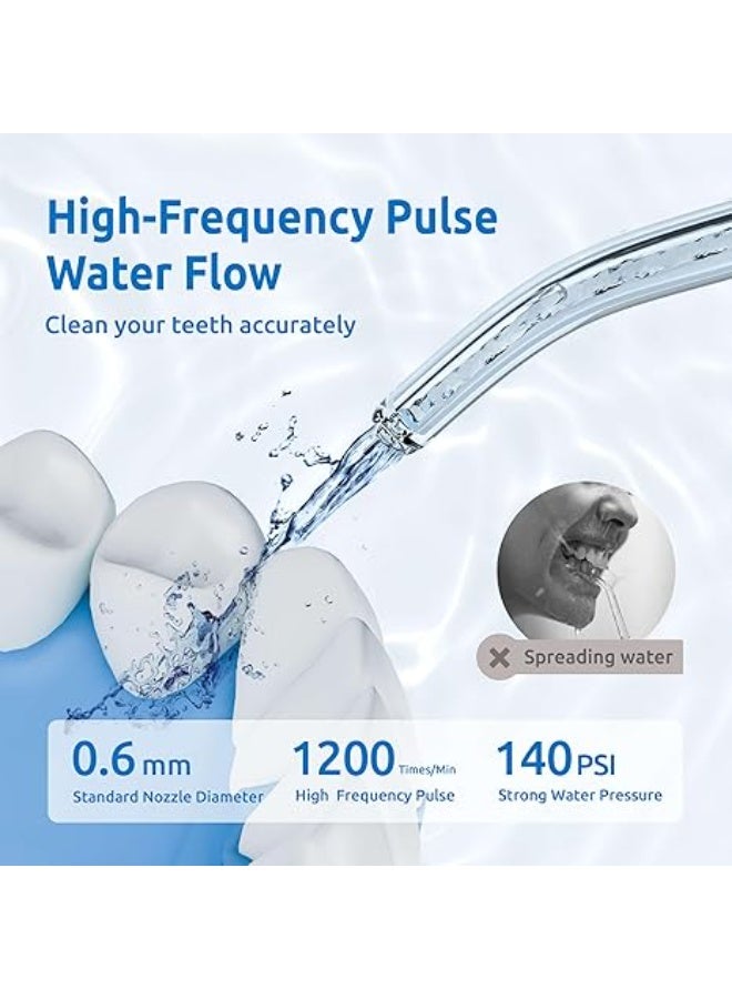 SYNHOPE Water Flosser [Mini Cordless Portable] Oral Irrigator Water Teeth Cleaner pick, Telescopic Water Tank, 3 Modes & IPX7 Waterproof, Home & Travel Water Flossers for Teeth, Braces Bridges Care - Image 2