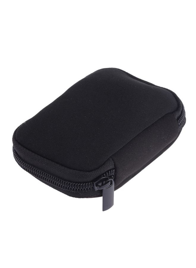 BURAQ Neoprene U Disk Storage Bag Cover, Bag Size: 12x8cm(Black)  - Image 3
