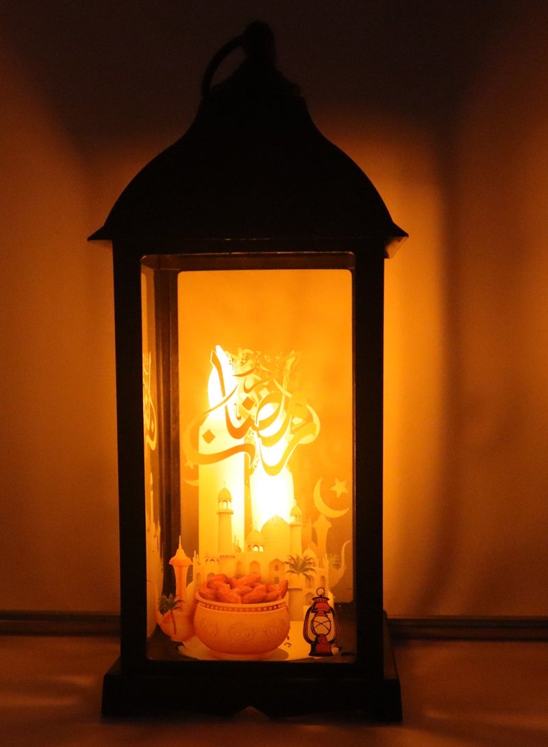 يوويل فانوس رمضان زينة رمضانية فانوس زينة العيد للاستخدام الداخلي والخارجي  - Image 3