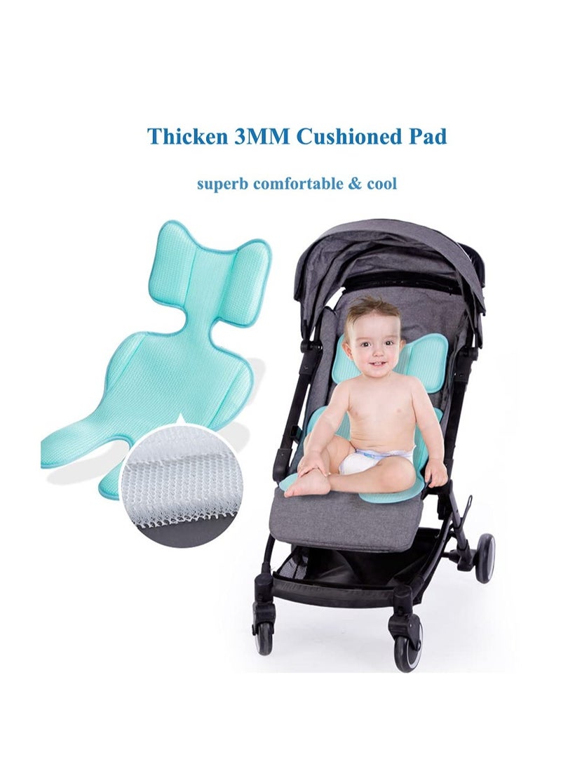 SYOSI SYOSI, Universal Baby Stroller Liner, 3D Mesh Cool Seat Pad, Breathable Pram Pushchair Car Seat Cushion, Body Support  Pad for Stroller  - Image 5