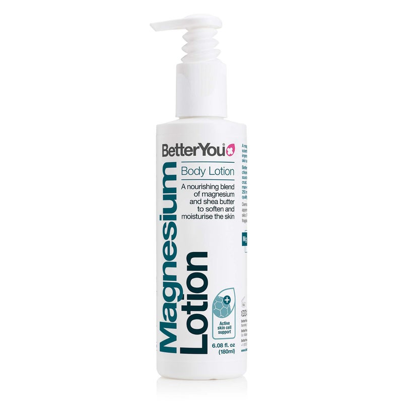 BetterYou BetterYou Magnesium Body Lotion - Body Cream with Magnesium And Shea Butter - Softens Skin, Relaxes Muscles - Nourishing And Lightweight - 6.08 oz - Image 1