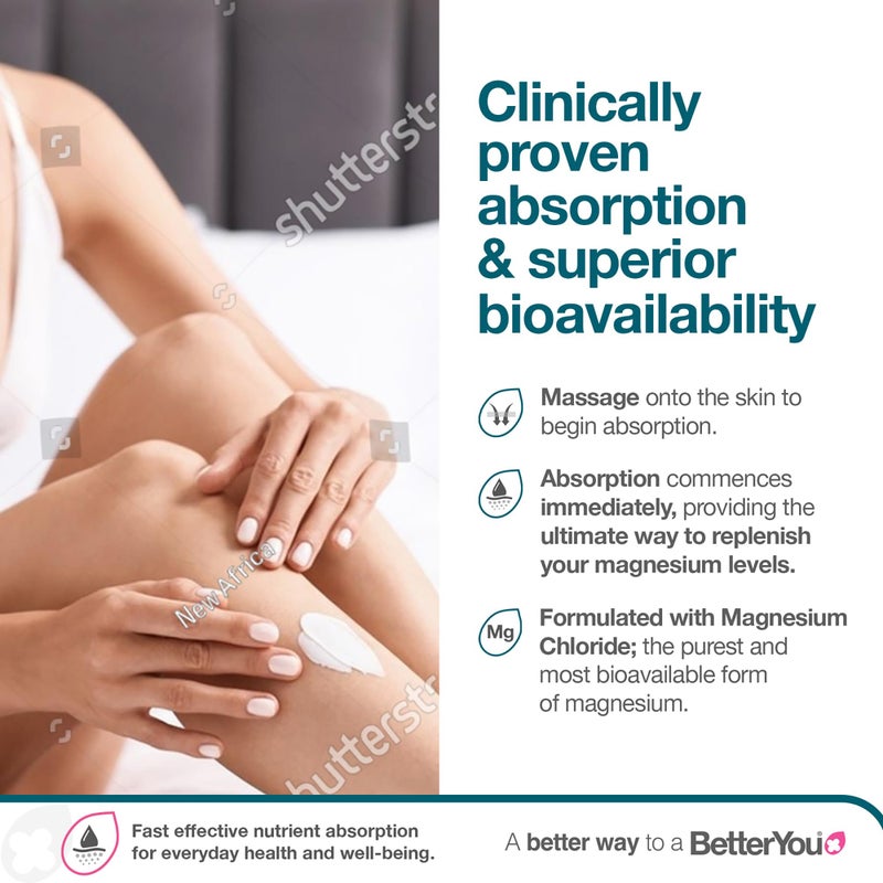 BetterYou Magnesium Body Lotion - Body Cream with Magnesium And Shea Butter - Softens Skin, Relaxes Muscles - Nourishing And Lightweight - 6.08 oz - Image 5