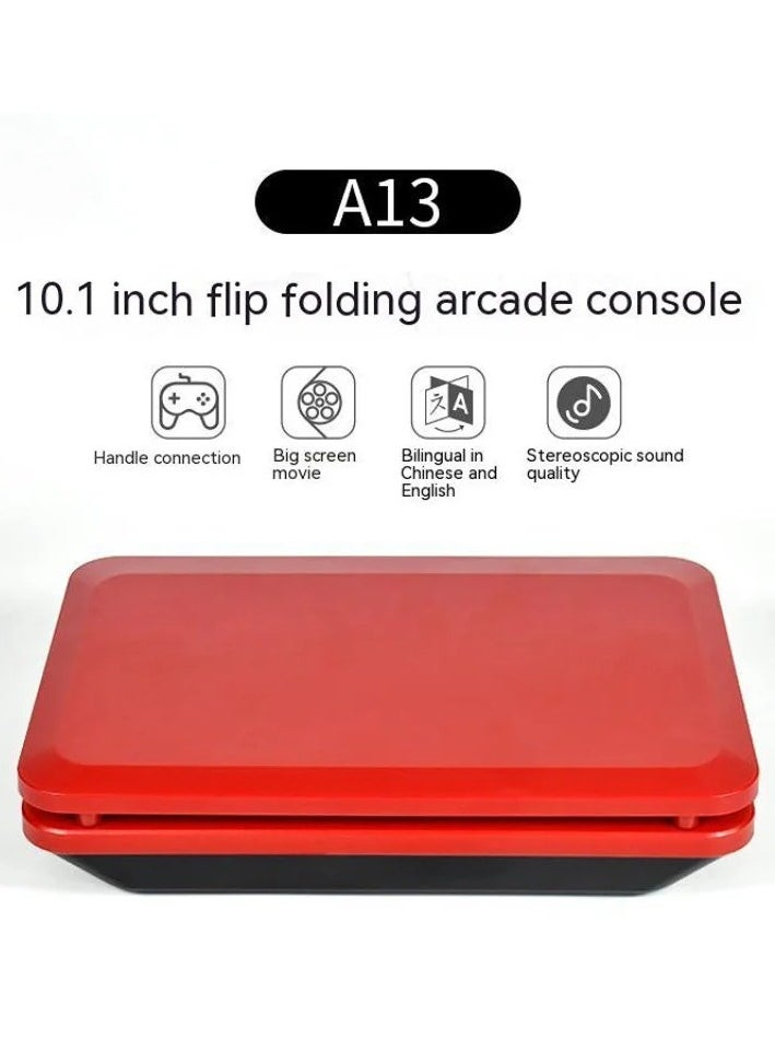 EVEREEN A13 Retro Game Arcade 10 Inch Hd Large Screen Game Machine Folding Flip Rk3128 Chip Cpu Simulator Detachable Joystick (64G)  - Image 3