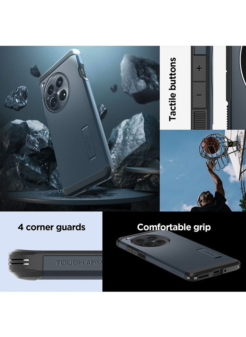 Spigen - Tough Armor for OnePlus 12 Case Cover with Extreme Impact Foam - Metal Slate - Image 1