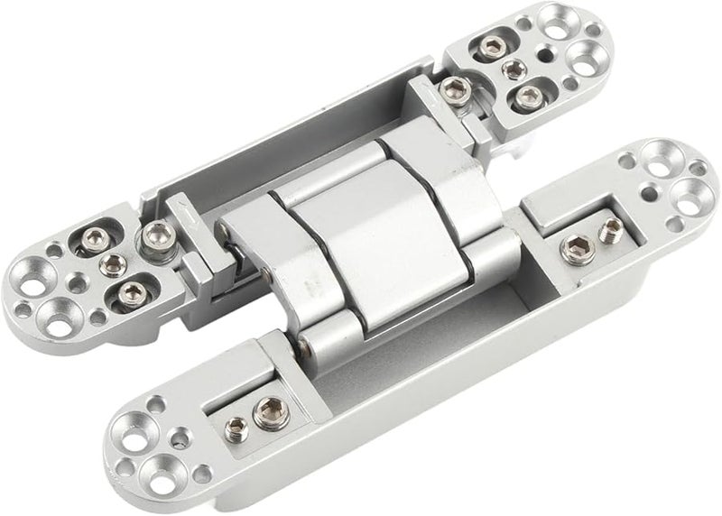 3D Adjustable Silent Door Hinges 40kg Mute Wear Resistant 180 Degree Opening Silver for Wooden Door Home Improvement - Image 5