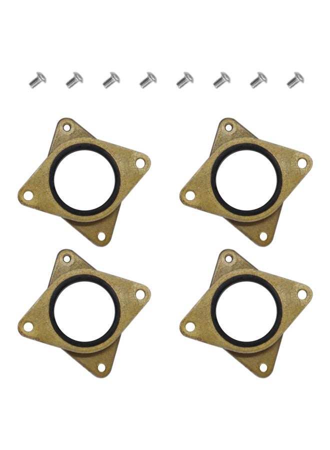 NIBEMINENT 12-Piece Replacement Shock Absorber Pad With M3 Screw For 3D Printer Gold/Silver/Black  - Image 1