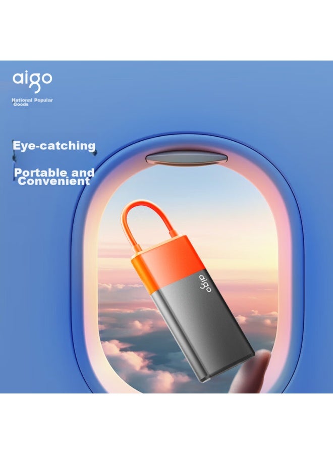 Aigo 500gb Portable Solid State Drive S11, Type-c Usb3.2, Read Speed Up To 520mb/s, Integrated Cables, Essential For Office Work, Direct Phone Connection Hard Drive - Image 1