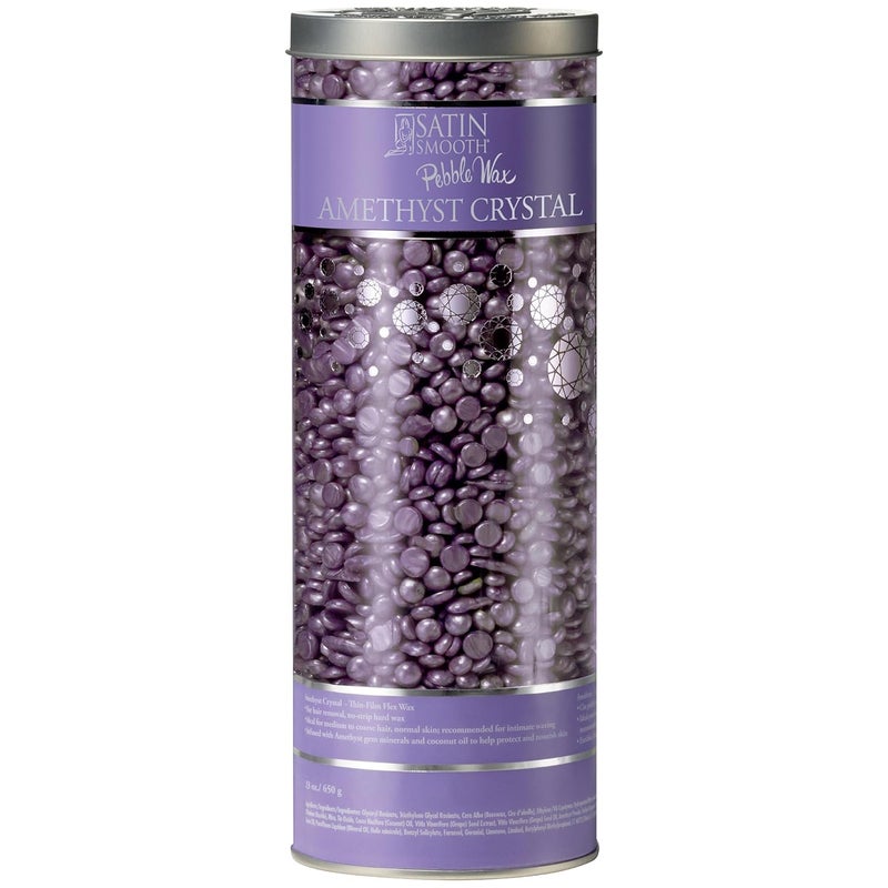 Satin Smooth Amethyst Crystal Thin Film Flex Pebbles Wax™ 23oz