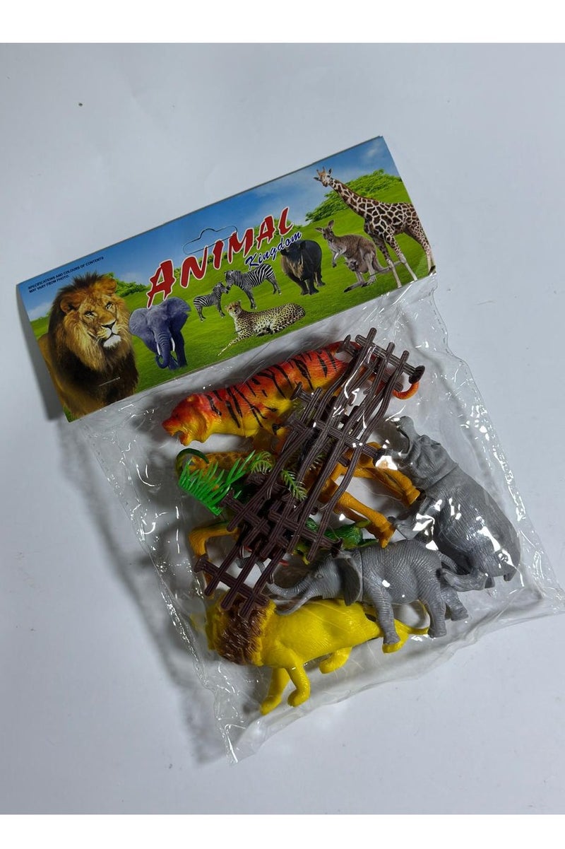 Plastic Animal Kingdom Toy for Kids - Multicolor 