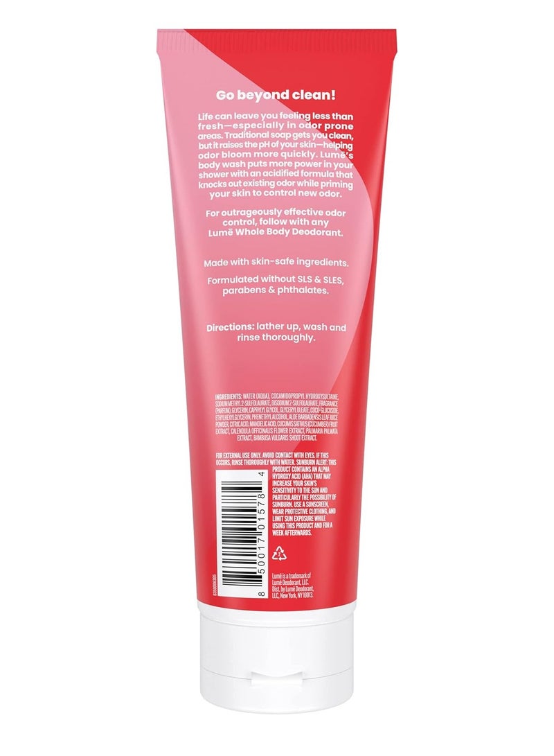 لومي غسول الجسم الحمضي اسيديفايد من لومي- يزيل الروائح الكريهة افضل من الصابون بمقدار 3.5 مرات، ويتحكم في الرائحة لمدة 24 ساعة، 8.5 اونصة (بعطر الفاوانيا الزهرية) - Image 2