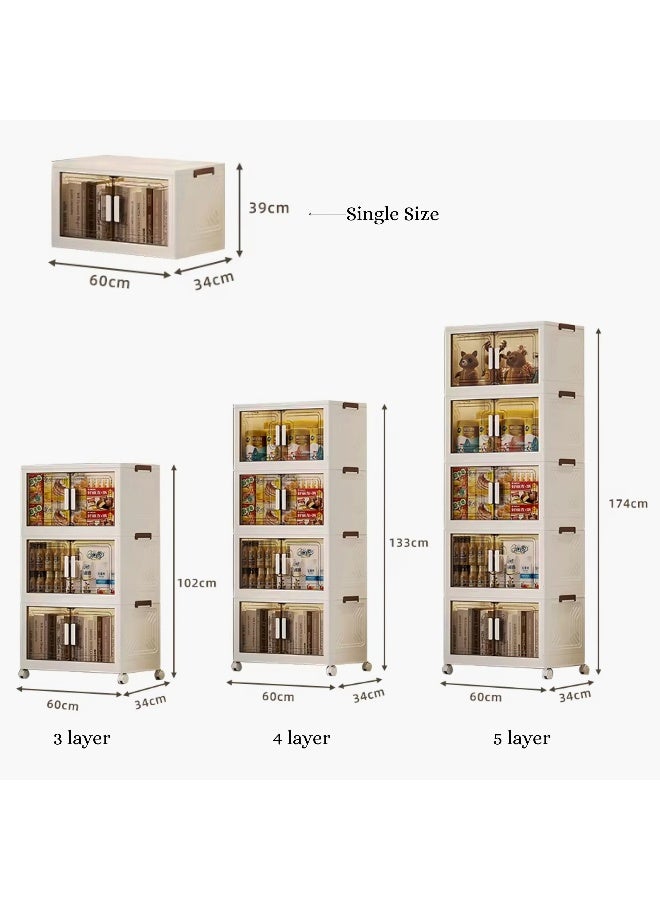 Home Box 5-Tier Plastic Storage Box for Home - Image 4