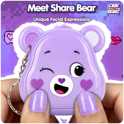 Care Bears دببة العناية حيوان أليف رقمي شير بير نانو مع ميزات العناية شاشة 14 بوصة محمولة حيوانات أليفة افتراضية تفاعلية للأطفال لعبة إلكترونية قابلة للجمع البطارية مشمولة - Image 5